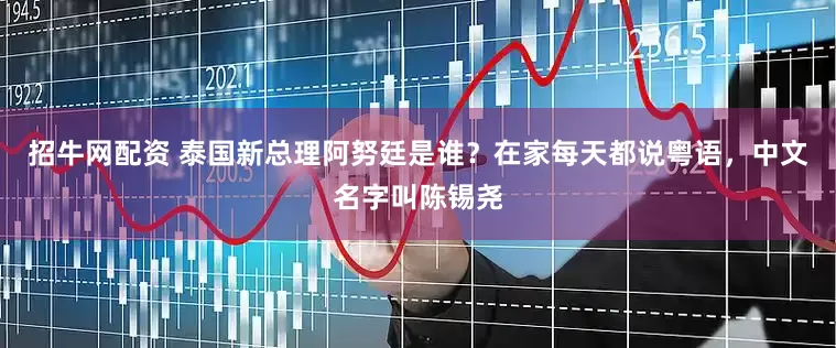 招牛网配资 泰国新总理阿努廷是谁？在家每天都说粤语，中文名字叫陈锡尧